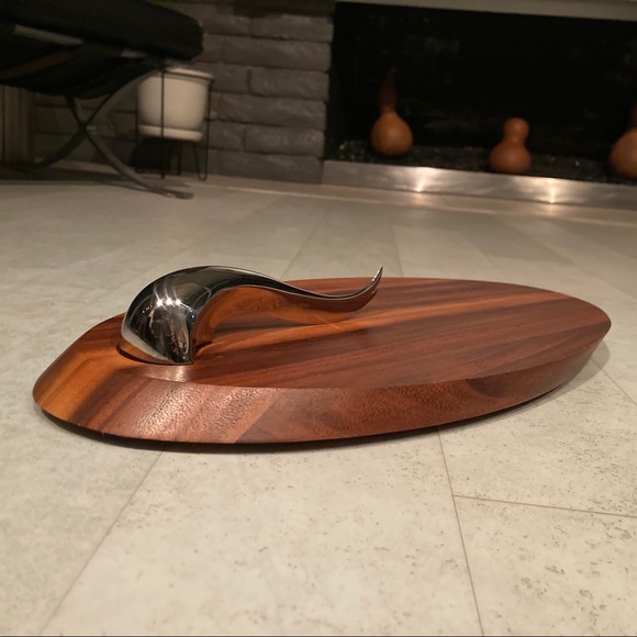 Nambe Other - Nambé Swoop Cheese Board with Knife Never Used